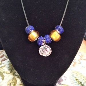 Handmade Sun and Moon Charm Necklace